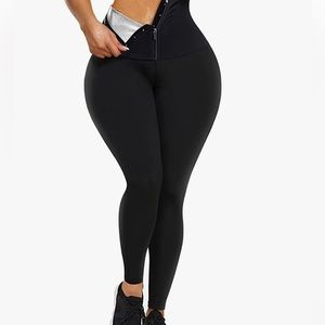 SCARBORO Sauna Sweat Pants,High Waist Compression Slimming Thermo Legging